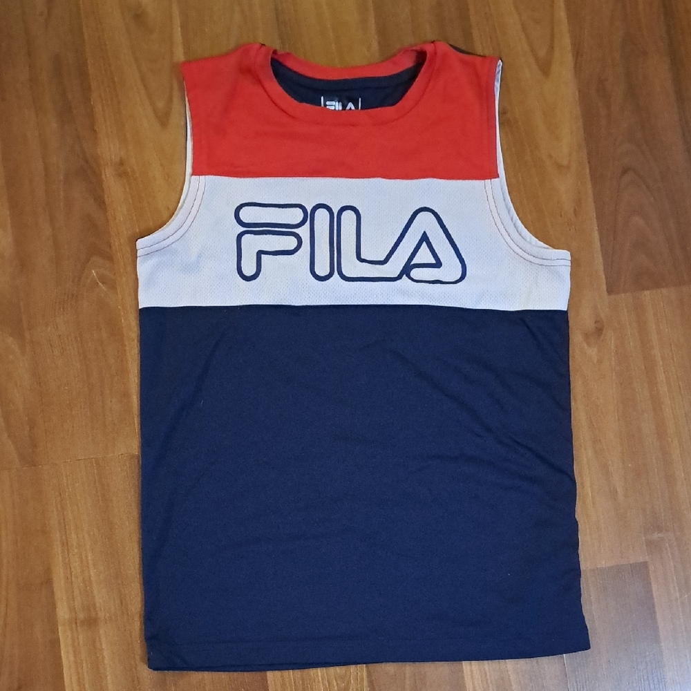 Fila Kids' Red, White, and Blue Tank Top
